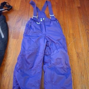 Girls xsmall size 5/6 purple snow pants
